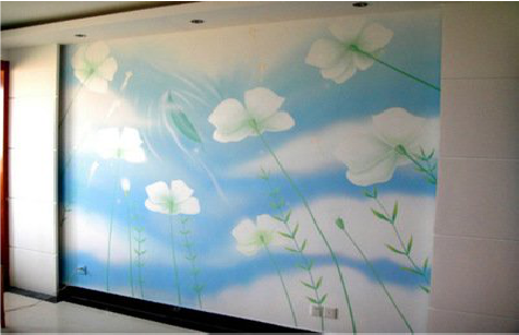 永顺画墙绘怎么画好白云的蓬松感？