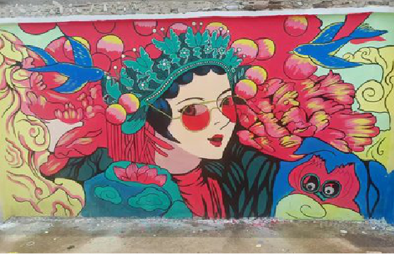 永顺墙体彩绘-网红墙