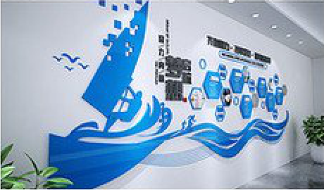 永顺海浪主题文化墙如何设计？