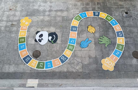 永顺地面游戏彩绘