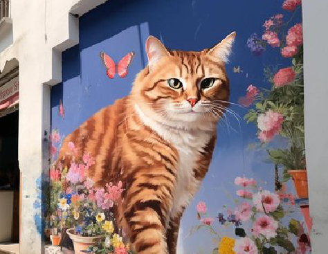 永顺自己绘制有个性的手绘墙