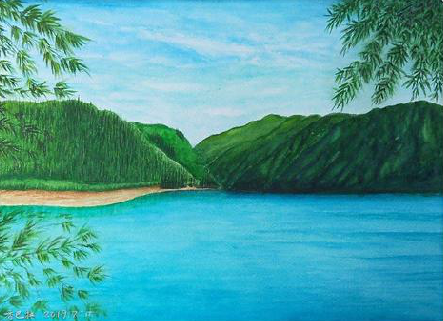 永顺在墙绘中，如何绘画绿水青山？